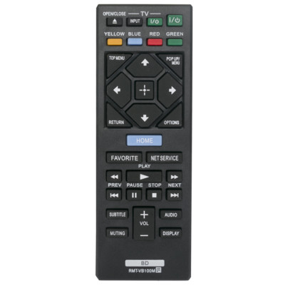 RMT-VB100M Replace Remote for Sony Blu-ray  Player BDP-S5500 BDP-S3500 BDP-S4500