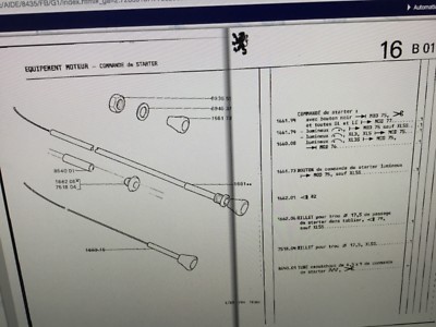 Peugeot 404 304 xl3 xl5 Citroen Choke cable carburettor 165916