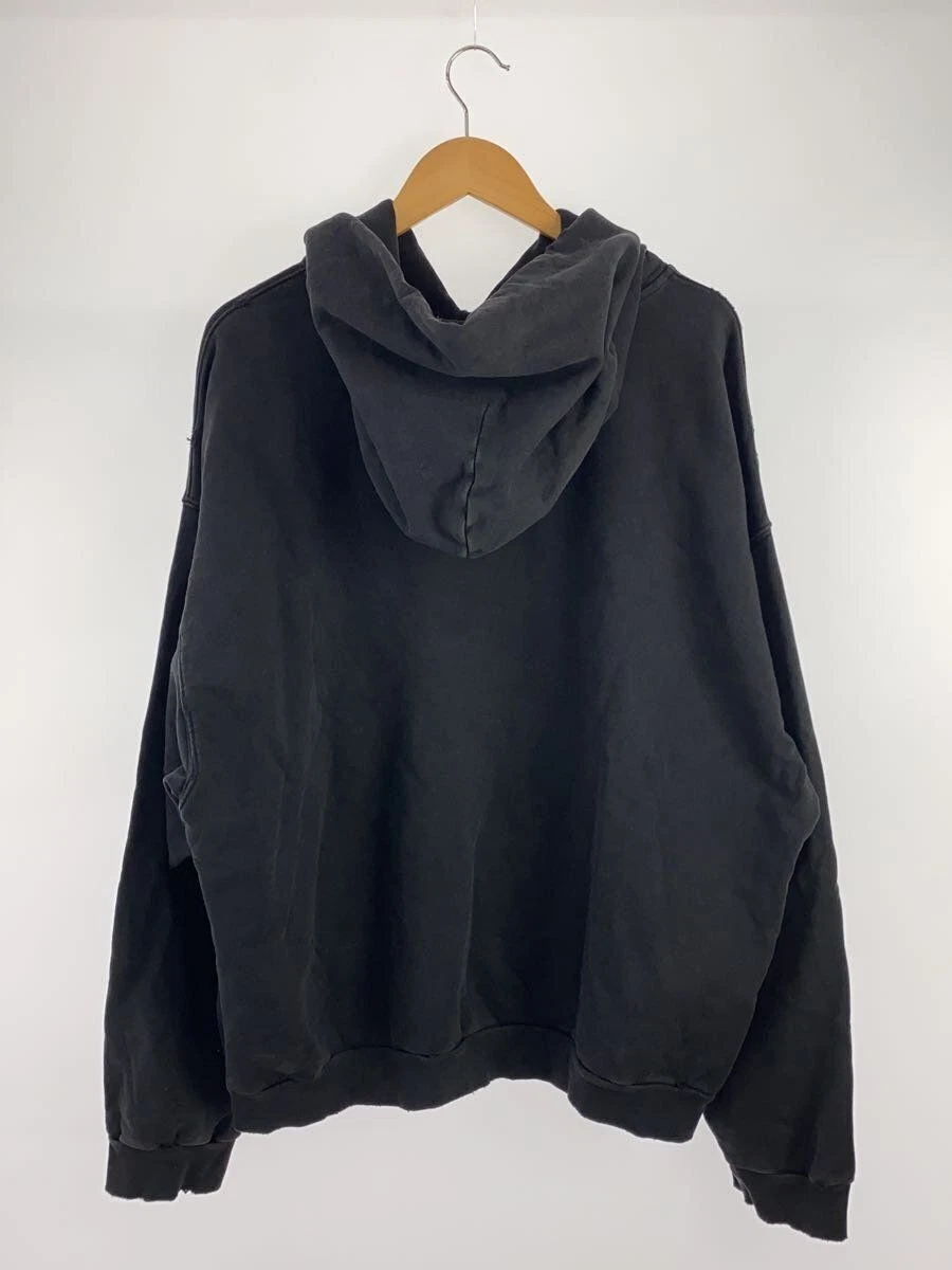 FELPA CON CAPPUCCIO BALENCIAGA BE DIFFERENT 22AW L COTONE Nera Usata