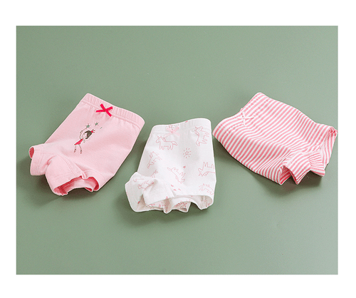 3-PACK Little Girls' Panties Daily Boyshort Briefs Kids Combed Cotton Underwear - Picture 11 of 30