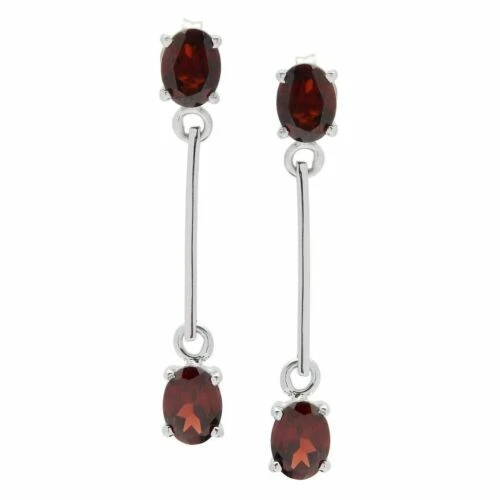 Echter Ohrschmuck mit Haken Oval