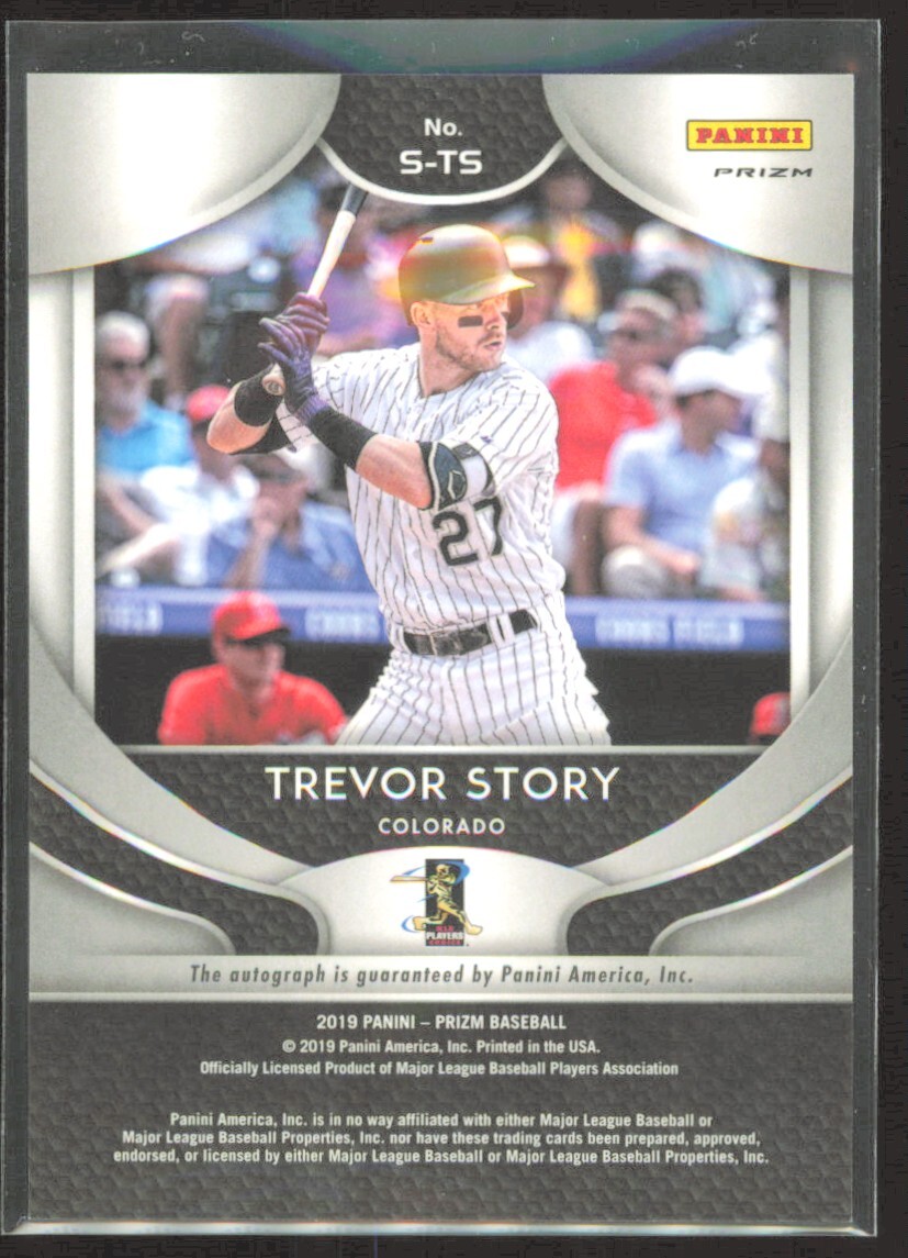 2019 Panini Prizm Silver Signatures Trevor Story Auto