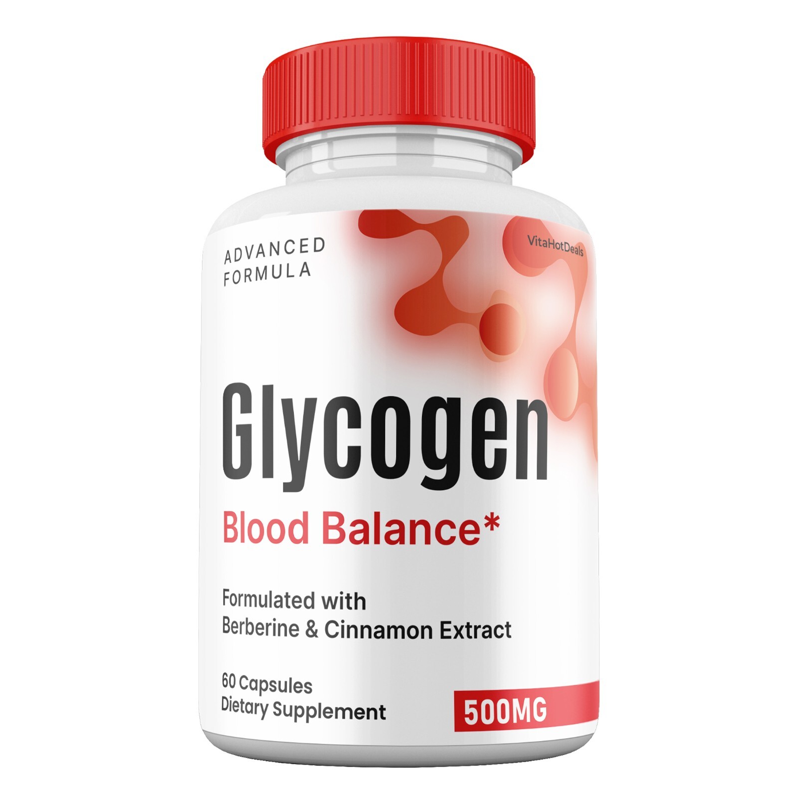 Glycogen Blood Balance Capsules , Max Strength, Glycogen Pills (1 Pack)