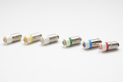 Single-LED von W. Schrickel BA9s 48 V AC/DC, versch. Farben, ca. 10x25 mm, NOS - Bild 3 von 19