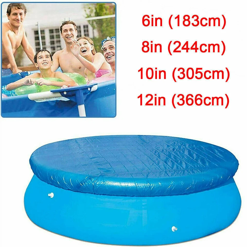 Für Intex Bestway Deckplane 183 366 457cm Poolabdeckung Plane Pool Schwimmbad - Bild 2 von 4