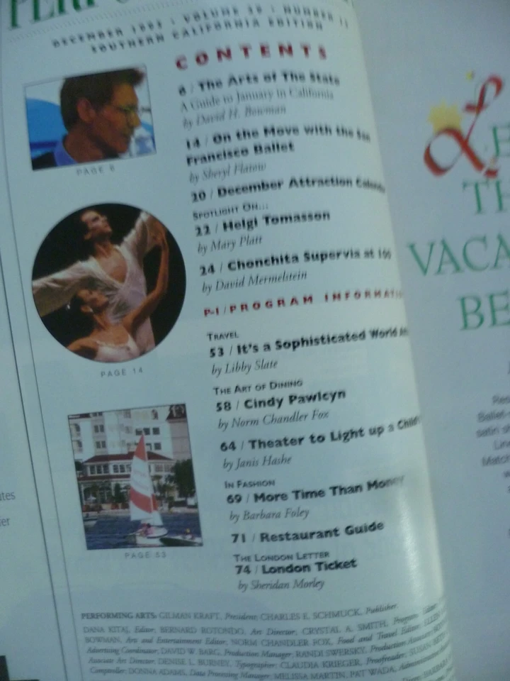 1995 Los Angeles Performing Arts Programme CANDIDE An Inspector Calls Carousei.. - Image 3 of 4