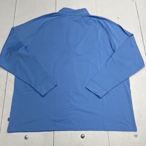 Cutter & Buck Blue Adapt Eco Knit Stretch 1/4 Zip Pullover Sweater Mens Size XXL - Picture 10 of 10
