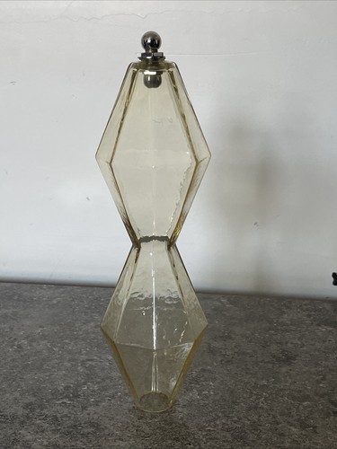 Lampadario di ricambio in vetro senza colletto poliedro Venini Carlo Murano Ambra DB - Foto 1 di 7