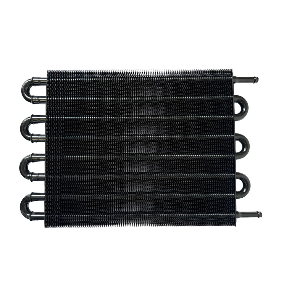 Universal 8 ROW Transmission Oil Cooler Radiator Converter Manual To Auto Black - image 3 of 4