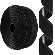 1" x 26FT Hook Loop Sticky Back Fastener Roll Nylon Heavy Duty Strips