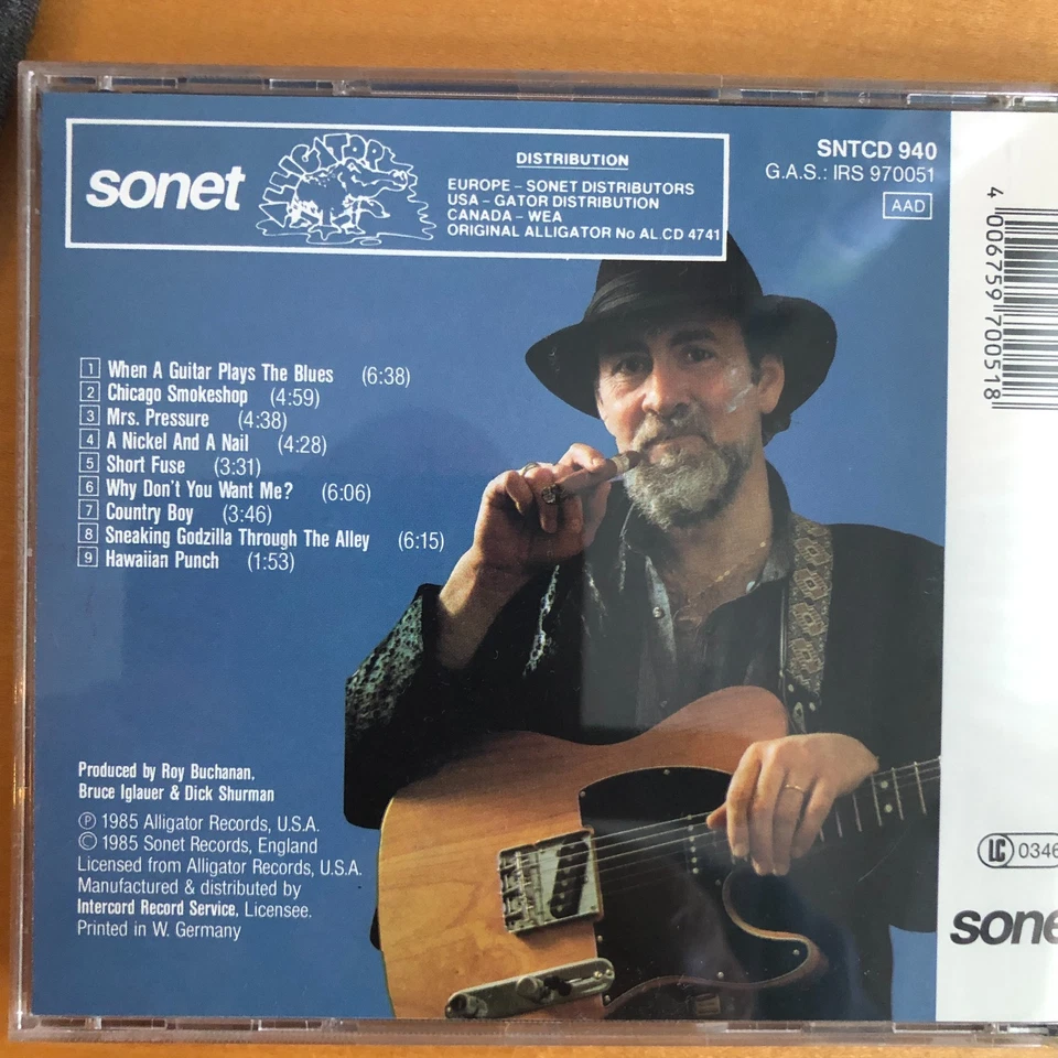 ROY BUCHANAN : When A Guitar Plays The Blues - Sonet CD 940 , D 1985 NM - Bild 2 von 2