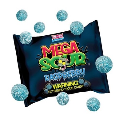 Barnetts Mega Sour Raspberry Candy 104g   Handmade British Hard Sweets   Extreme