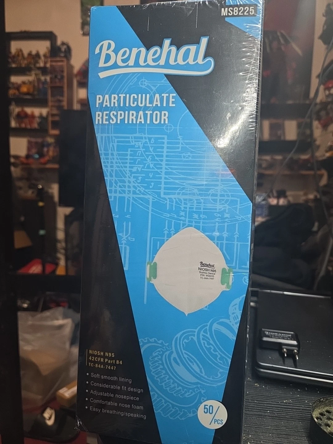 New Benehal N95 Particulate Respirator Masks, 50 pack, Landscape Contractor