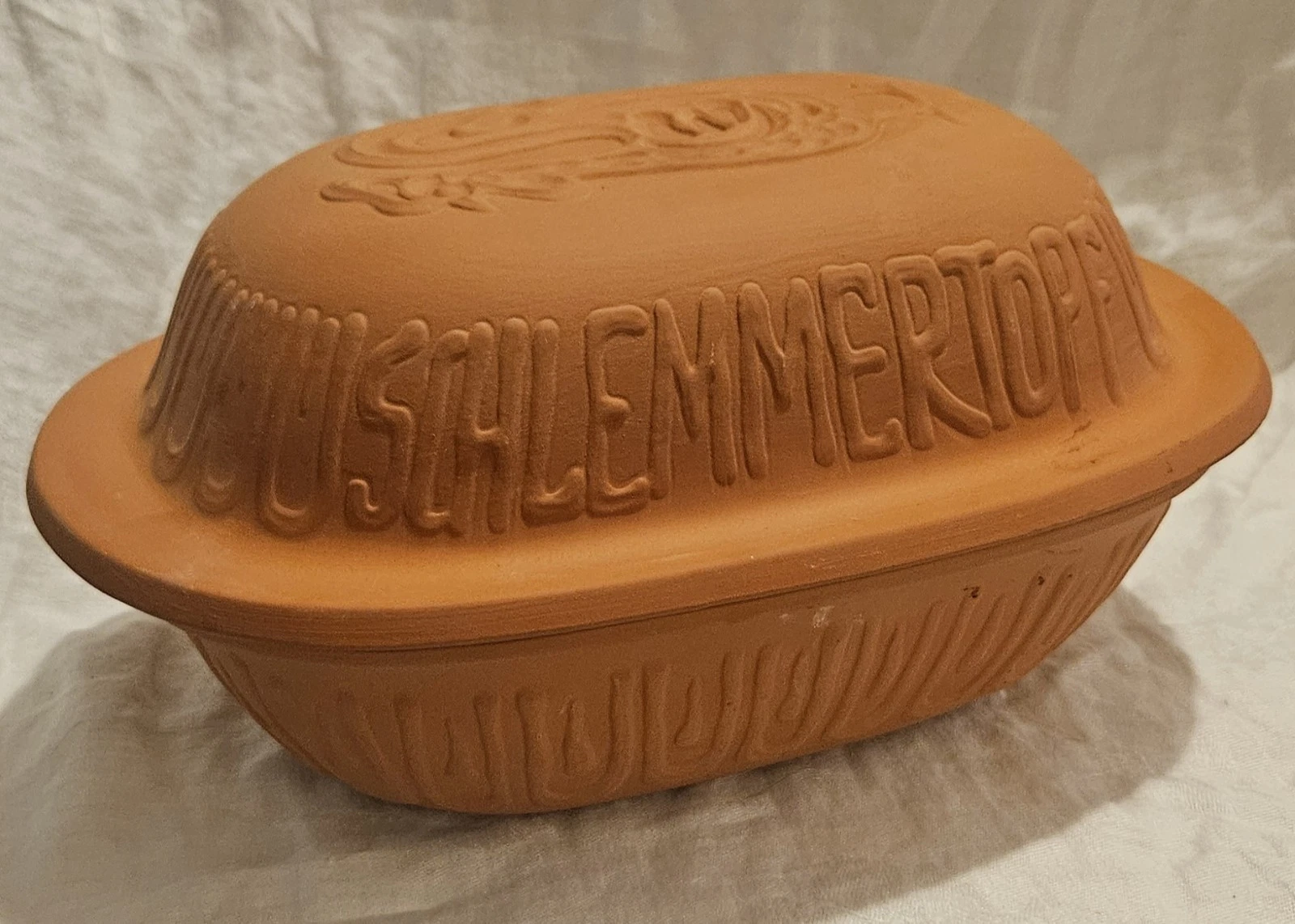 Schlemmertopf 838 rooster Brick Clay Oven Roaster Scheurich Keramik terracotta