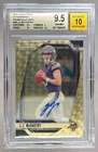 J.J. McCarthy 2024 Panini Prizm #400 Gold Vinyl RC Rookie Auto /5 BGS 9.5/10