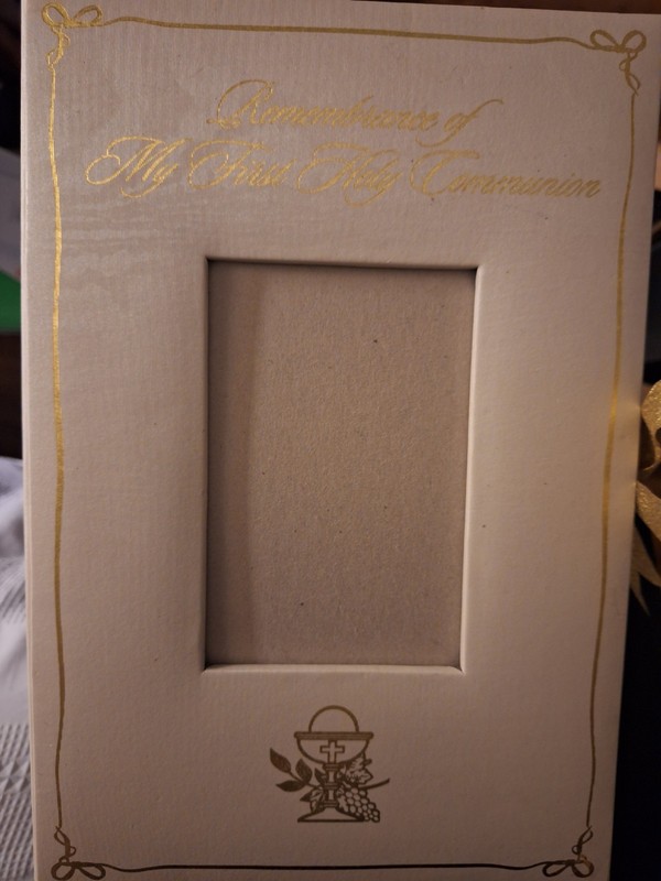 First Communion photo Keepsake box with BONUS