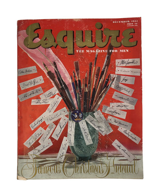Esquire Magazine December 1951 Fitzgerald Astaire Michener Christmas w Pinup