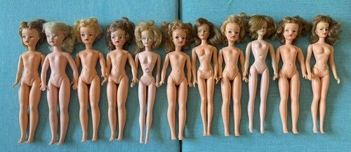 Vintage 1960s Fashion Doll Lot 11 Barbie Clone Tammy Tressy Misty Sindy TLC