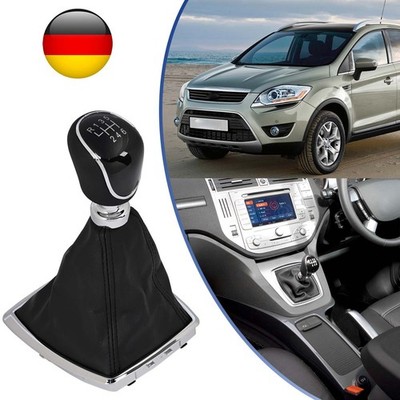 6-Gang Schaltknauf Schalthebel Schaltmanschette Für Ford Kuga I C-Max 2007-2012