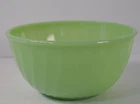 Vintage Anchor Hocking Fire-King 7" Jadeite Green Swirl Mixing Bowl USA