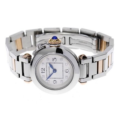 CARTIER Mispacha WJ124020 8P diamond Silver Dial Quartz  display picture 1