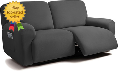 Jacquard Design Extra Wide 75'' - 100'', Reclining 2 Seater Sofa, Extra Wide 6-Pie