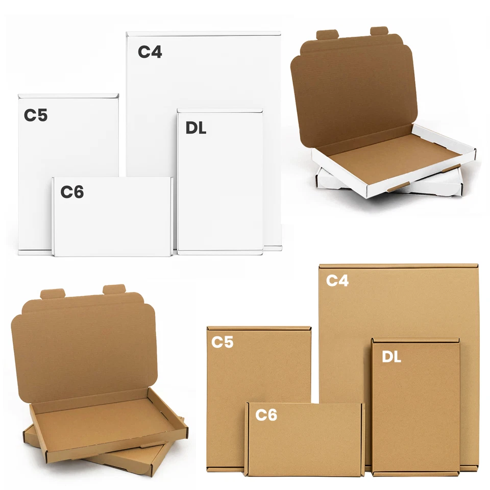 AKAR 100 Royal Mail PIP CHEAPEST Large Letter Box Cardboard Postal Post Mailing C4 C5