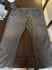 Under Armour Match Play Pants Mens 36x30 Dark Gray Loose Performance Tech Golf