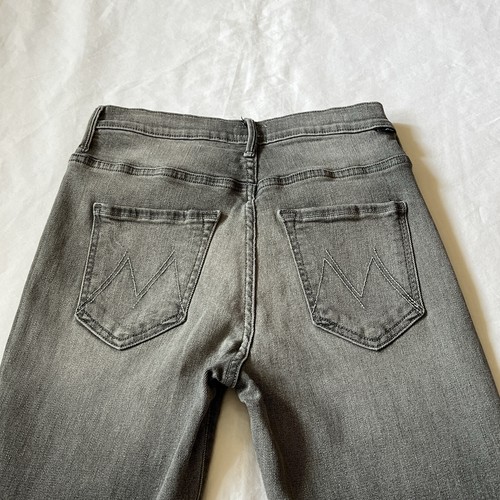 Mother Jeans Swooner Women 26 High Rise Skinny Supermoon Stripe Gray Jeans *READ - Picture 5 of 18