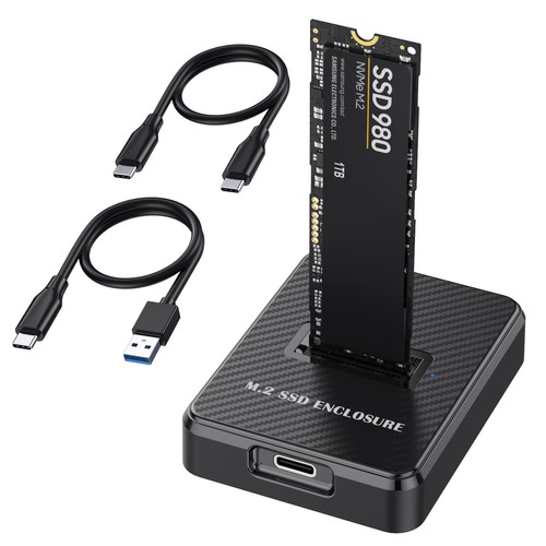 M.2 NVMe & SATA to USB C Dock Station Base M Key B+M Key Reader Writer Adapter - Afbeelding 4 van 8