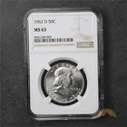 1962-D Franklin Silver Half Dollar 50c - NGC MS63 - Denver