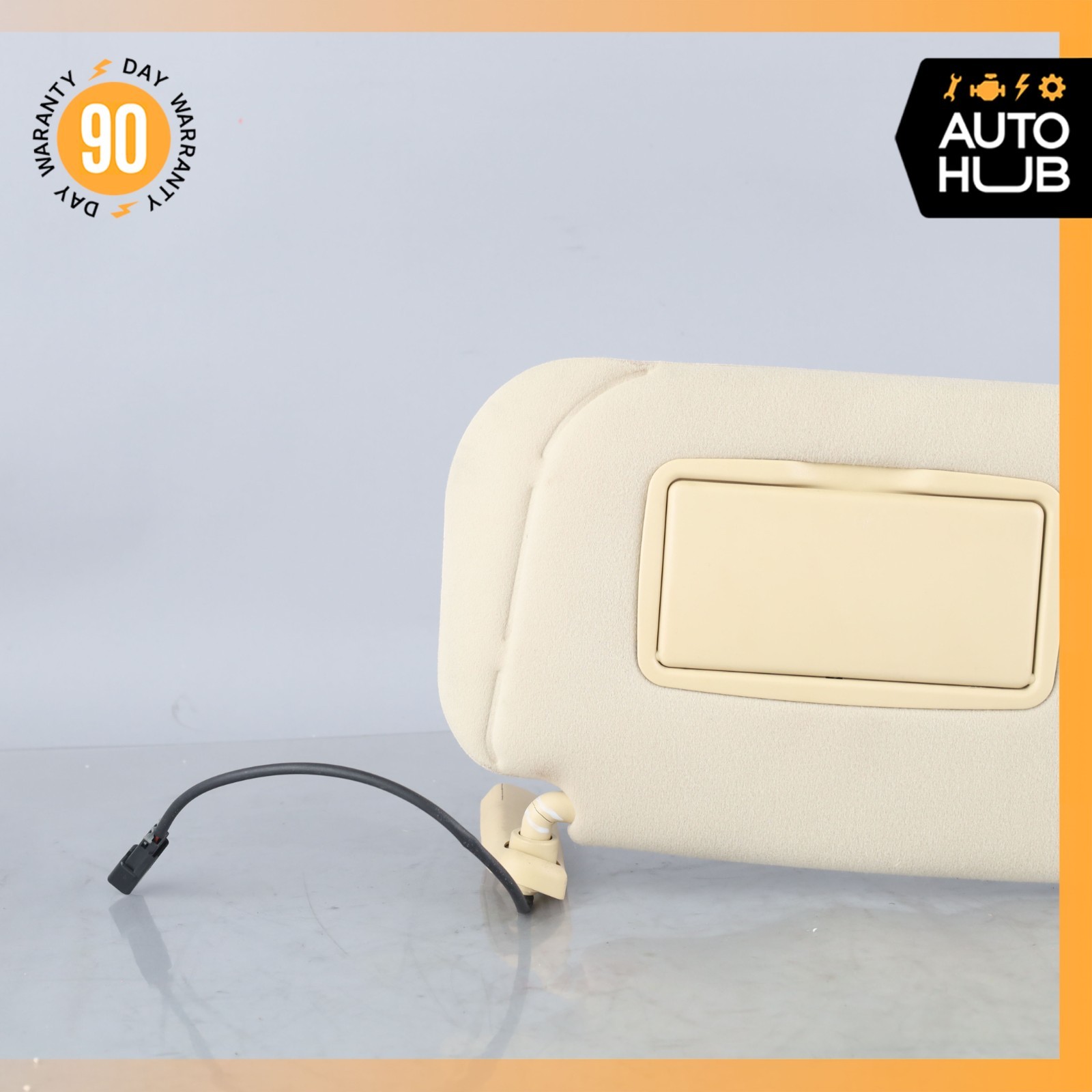 03-18 Maserati GranTurismo M145 Coupe Right Side Sun Visor Shade Beige OEM 47k