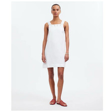 Madewell Embroidered Tank 100% Linen Summer Georgia Mini Dress US Women's 00 New
