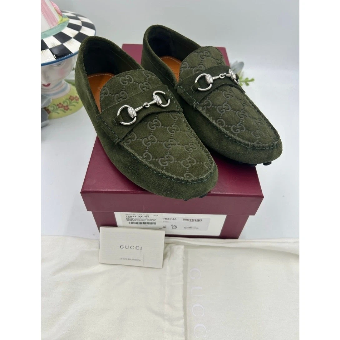Gucci Green Suede Casual Shoes for Men for sale | eBay