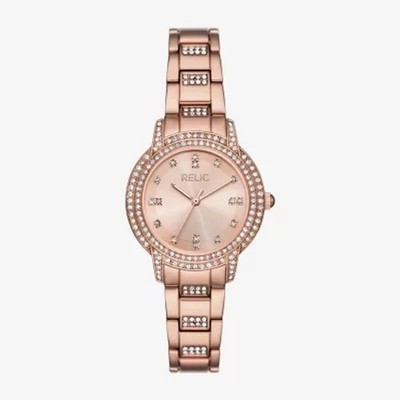 Relic By Fossil Women's Rose Goldtone Bracelet Watch  ZR34671
