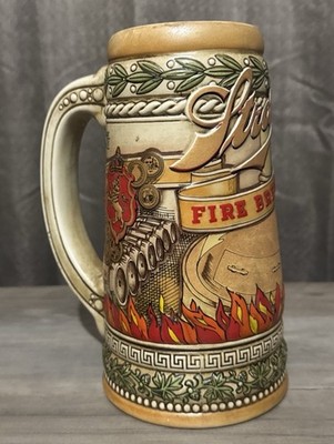 STROH'S FIRE BREWED BEER STEIN COLLECTORS CERAMARTE 22783 HERITAGE SERIES VI