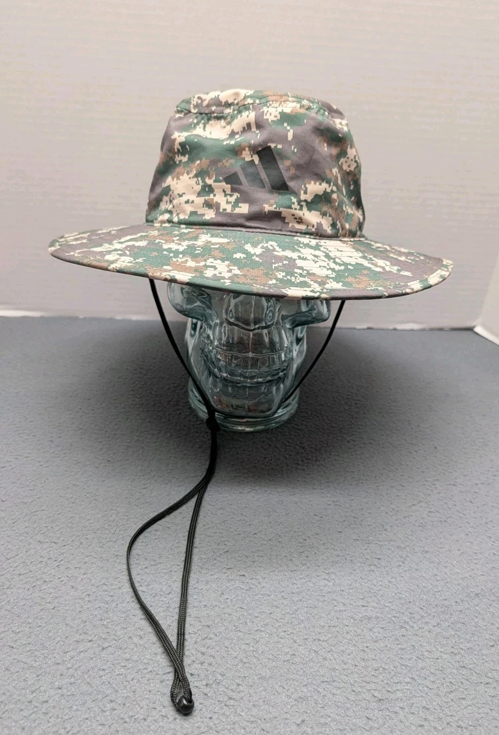 Adidas Golf Wide Brim Sun Bucket Boonie Hat Digital Camo Size S/M