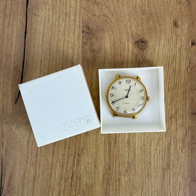 ZARYA ZARIA Gold Plated Vintage Soviet Mechanical Wristwatch USSR