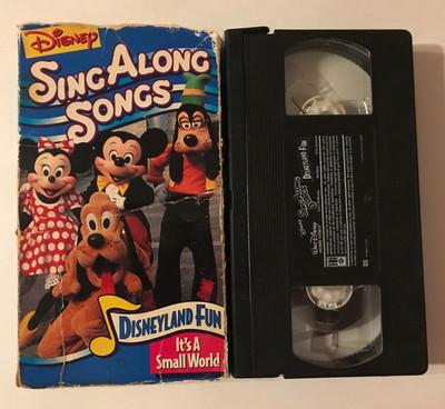 DISNEY SING ALONG SONGS ~ DISNEYLAND FUN ~ IT'S A SMALL WORLD VHS