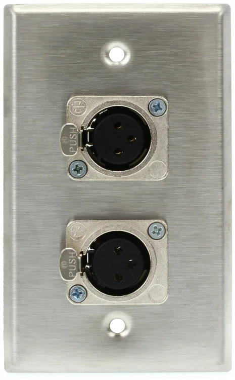 Pro Co WP1013 Single Gang 2 XLRF Latching Wall Plate 4490₽