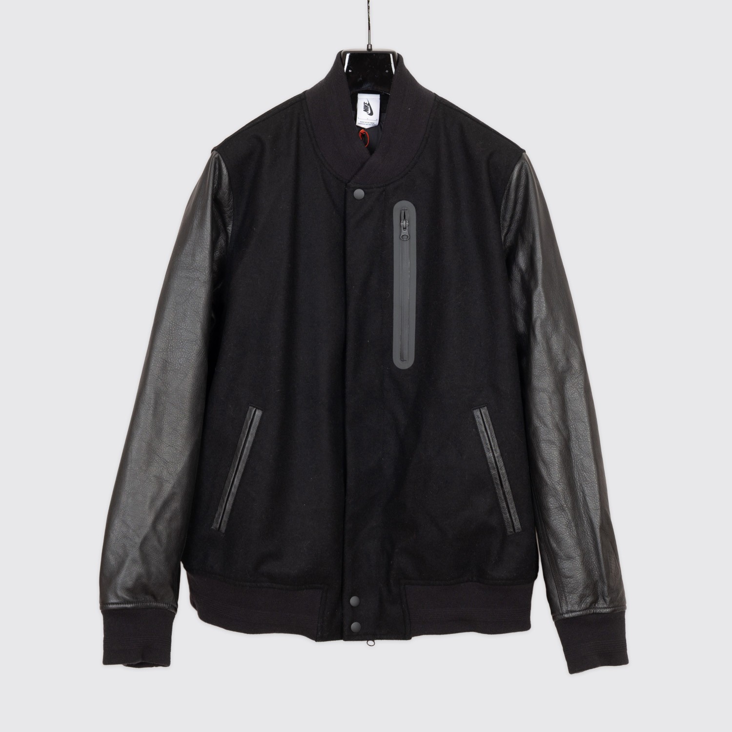 SACAI X NIKE NIKE Lab Essentials Giacca Distruttore Taglia L Bomber Lana Pelle