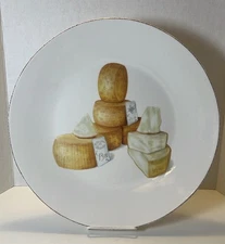 Large 15" Round Crate & Barrel Artisan Cheese Platter - Made in Italy
