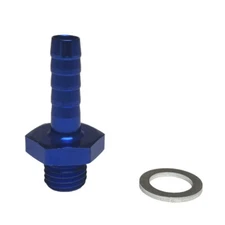 M12X1.5 Male To 5/16” straight Barb Hose Line Adapter Aluminum Fuel Fitting