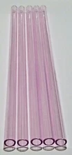 Borosilicate Glass Tubing Straws 12mm OD Purple Pink Black Colors Pyrex Tubes 