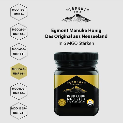 Manuka Honig 570+, 250g Egmont Honey UMF 16+ - ORIGINAL AUS NEUSEELAND 550+ 600+ - Bild 7 von 10