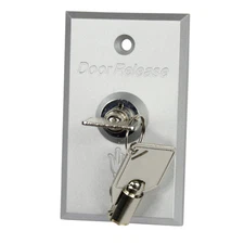 NSEE 804E Aluminum Door Release Exit Button w/ Key Switch Lock Access Control 