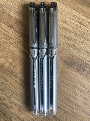 Pilot V5 GRIP Hi-Tecpoint Reine Flüssigtinte 0,5 mm R/Kugelschreiber, Schwarz BXGPN-V5 (3 STIFTE