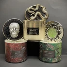 Bath & Body Works HALLOWEEN CANDLES Lot of 3 LE SPECIAL Snake Skull Witch LIDS