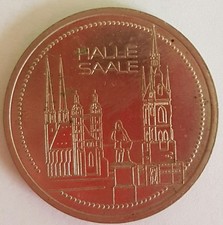 Ddr gedenkm&uuml;nzen Halle/Saale Sonderpr&auml;gung Neusilber