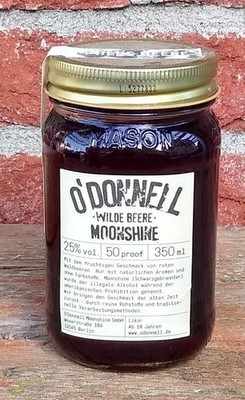 O'Donnell ''Wilde Beere'' Moonshine Likör 0,35l  25% Vol.